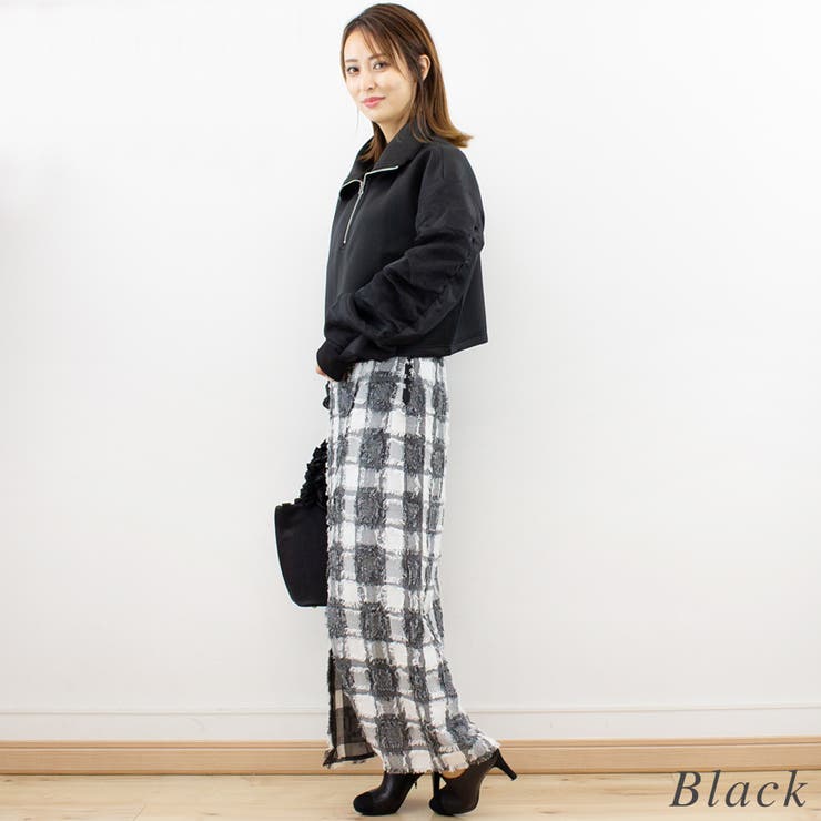 ハーフジップダンボールニットプルオーバー | A.NATALY | 詳細画像4 