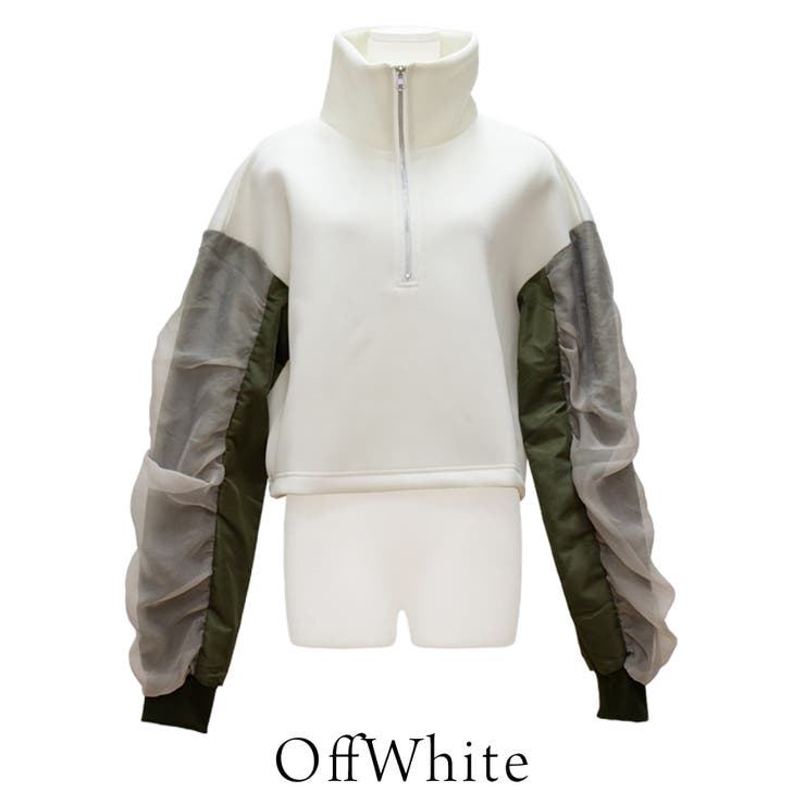 ハーフジップダンボールニットプルオーバー | A.NATALY | 詳細画像5 