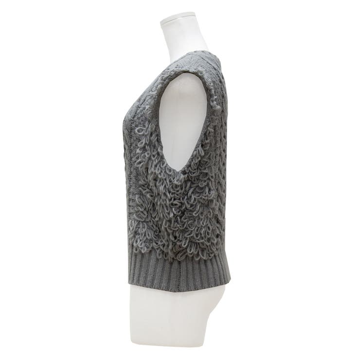 フリンジバルキーニットベスト | A.NATALY | 詳細画像10 