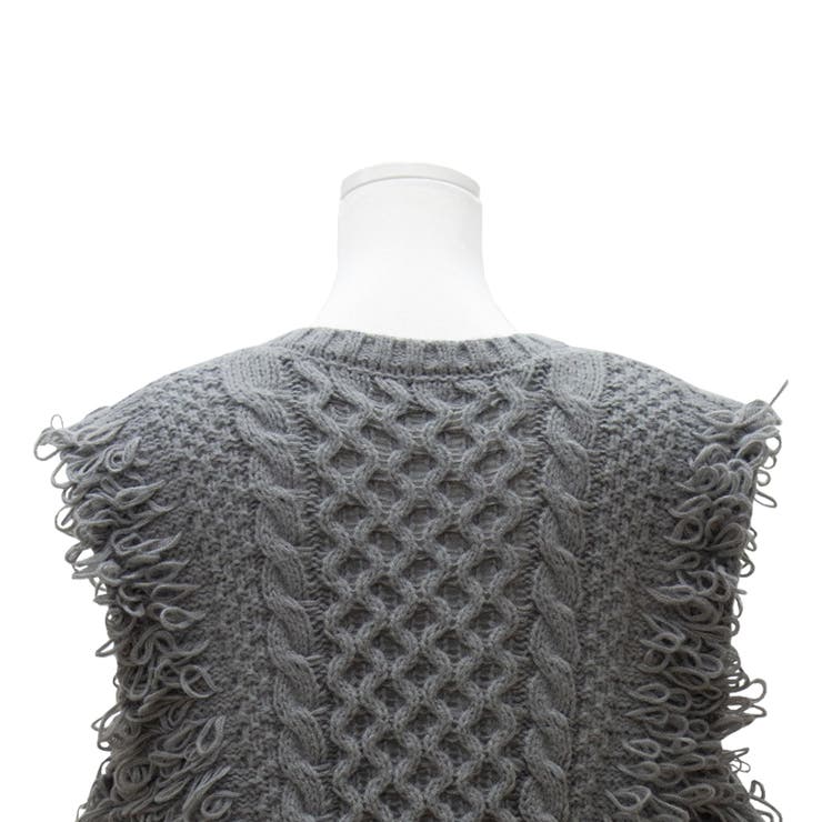 フリンジバルキーニットベスト | A.NATALY | 詳細画像13 