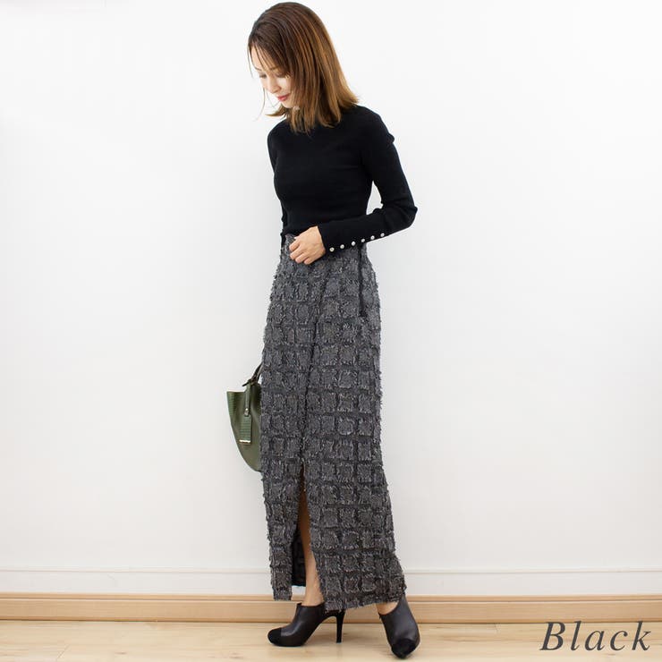 シルバー釦ハイネックニット | A.NATALY | 詳細画像8 