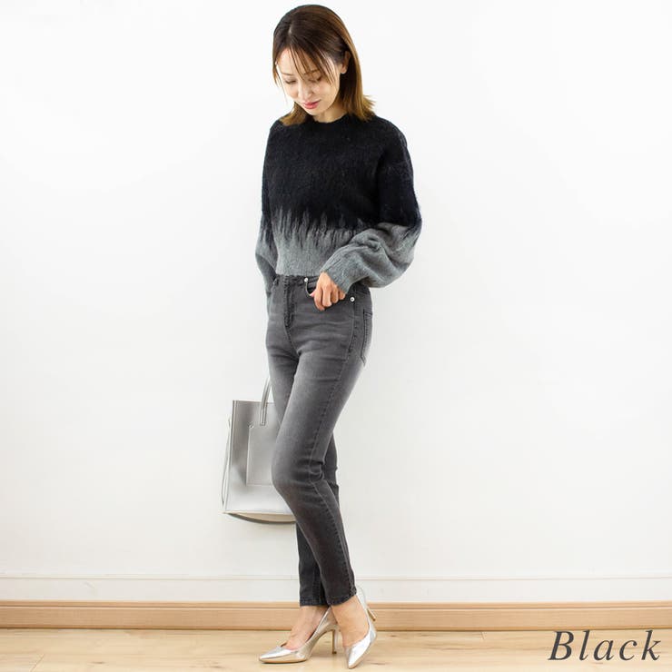 アルパカタッチバイカラークロップドプルオーバー | A.NATALY | 詳細画像4 