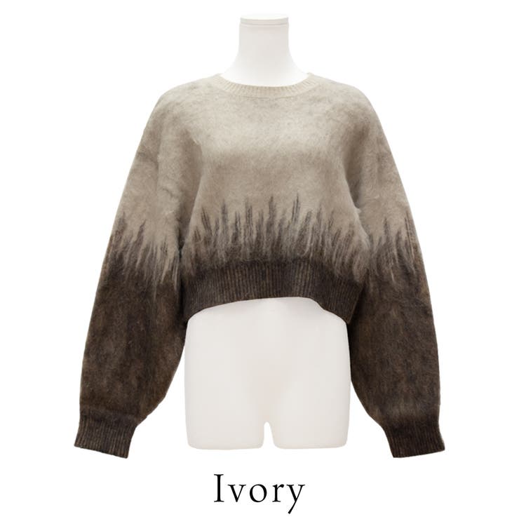 アルパカタッチバイカラークロップドプルオーバー | A.NATALY | 詳細画像5 