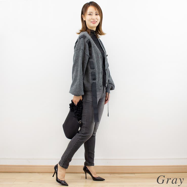 アルパカタッチテープニットカーディガン | A.NATALY | 詳細画像6 