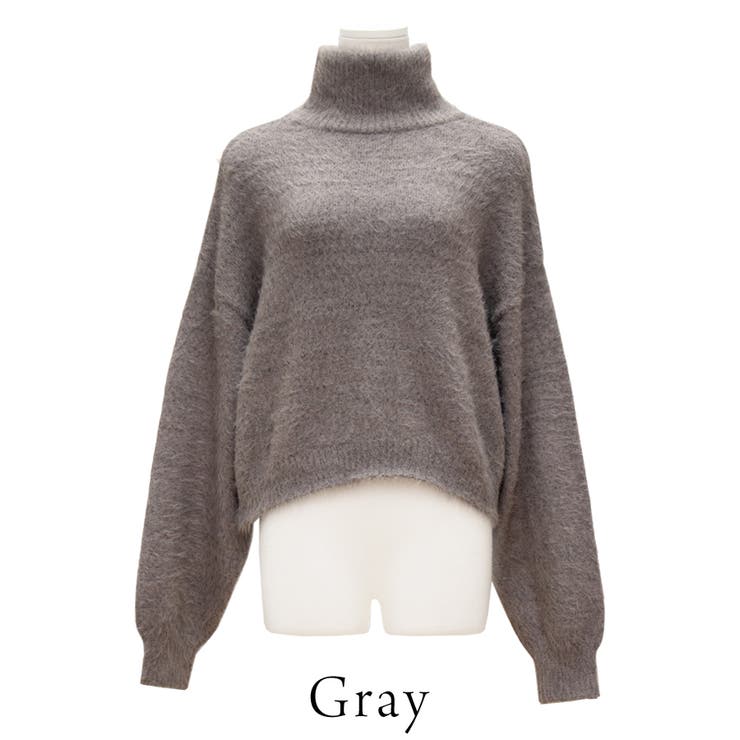 ミックスフェザークロップドハイネックプルオーバー | A.NATALY | 詳細画像8 