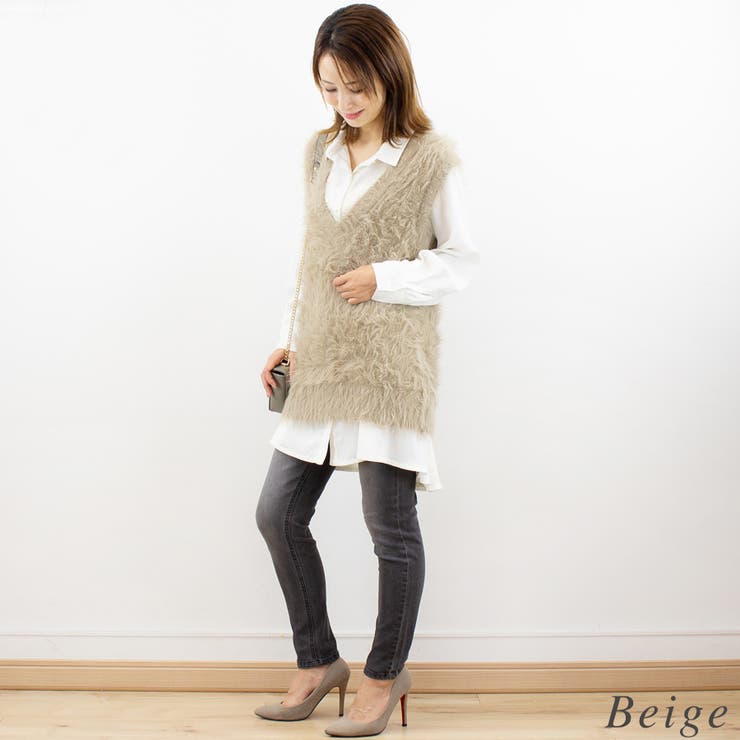 フェザーニットベスト | A.NATALY | 詳細画像2 