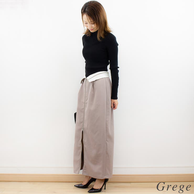 ツイルマーベルトタックスカート | A.NATALY | 詳細画像1 