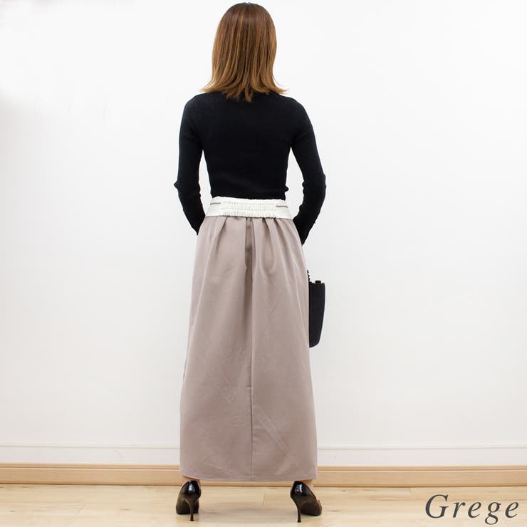 ツイルマーベルトタックスカート | A.NATALY | 詳細画像2 