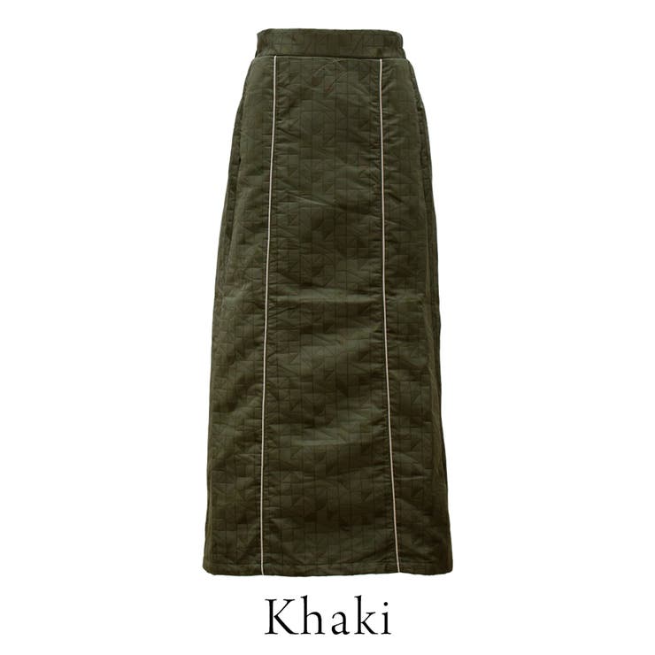 キルトパイピングストレートスカート | A.NATALY | 詳細画像8 