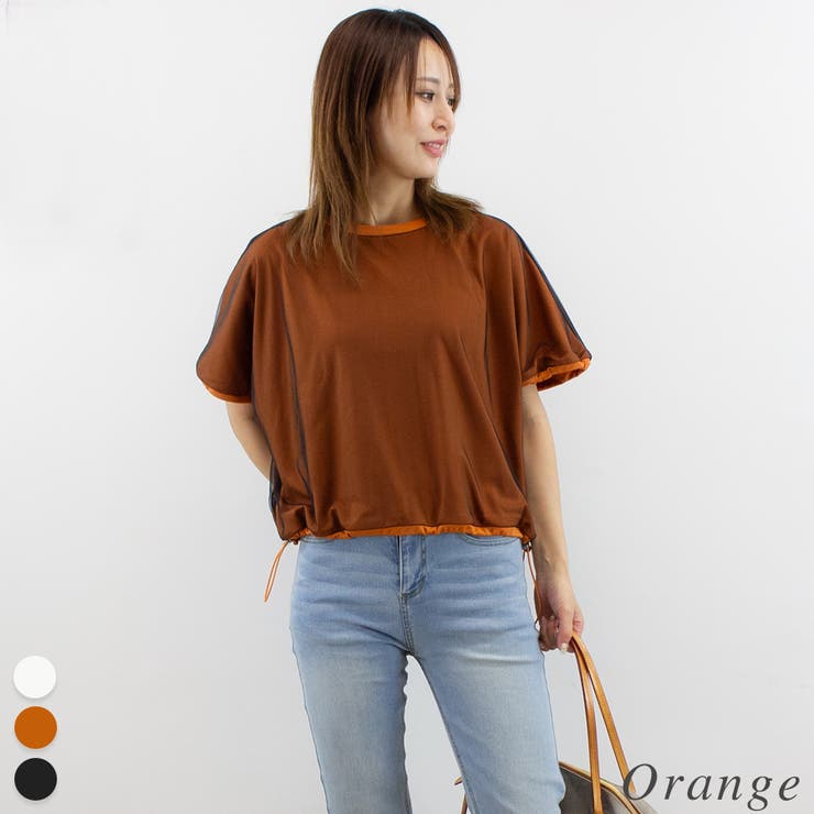 オレンジ | オーバーチュールボックスプルオーバー | A.NATALY
