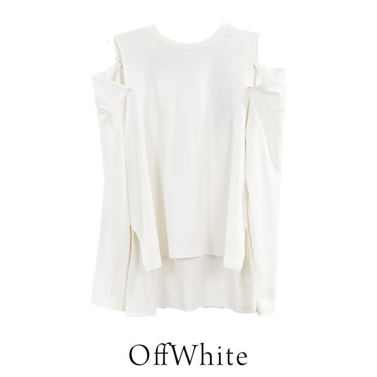 コットンオープンショルダーロングスリーブTシャツ | A.NATALY | 詳細画像13 