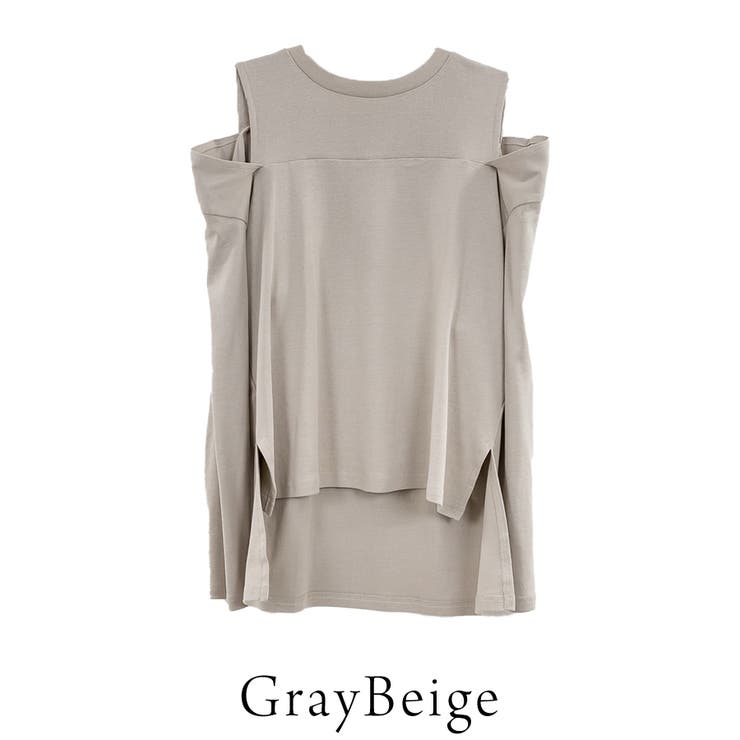 コットンオープンショルダーロングスリーブTシャツ | A.NATALY | 詳細画像15 