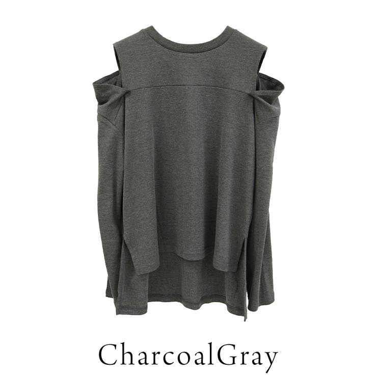 コットンオープンショルダーロングスリーブTシャツ | A.NATALY | 詳細画像17 