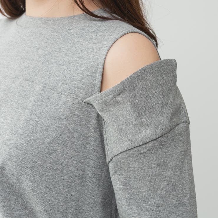 コットンオープンショルダーロングスリーブTシャツ | A.NATALY | 詳細画像21 