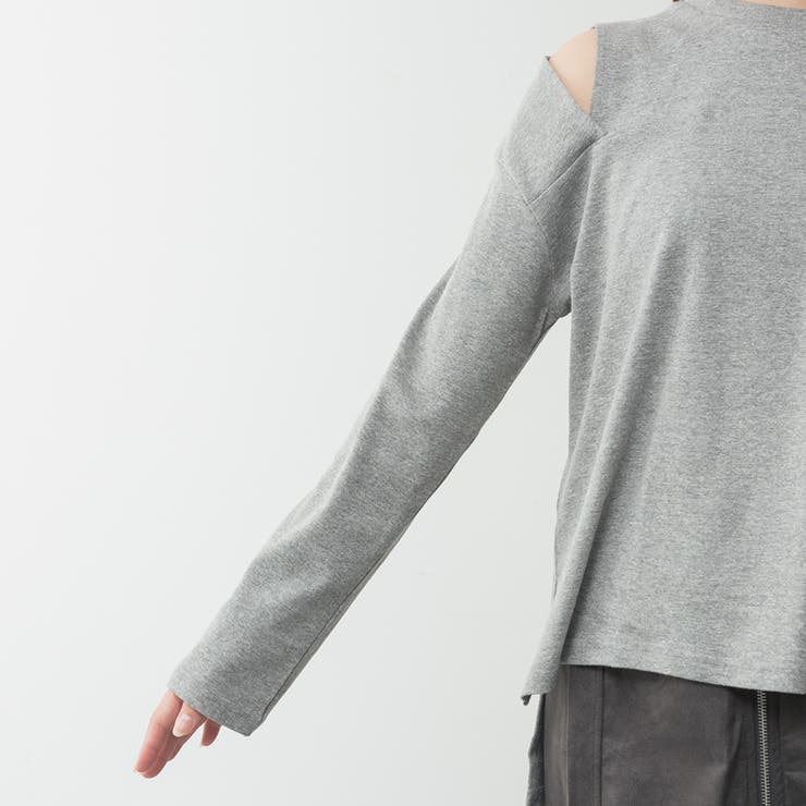 コットンオープンショルダーロングスリーブTシャツ | A.NATALY | 詳細画像23 