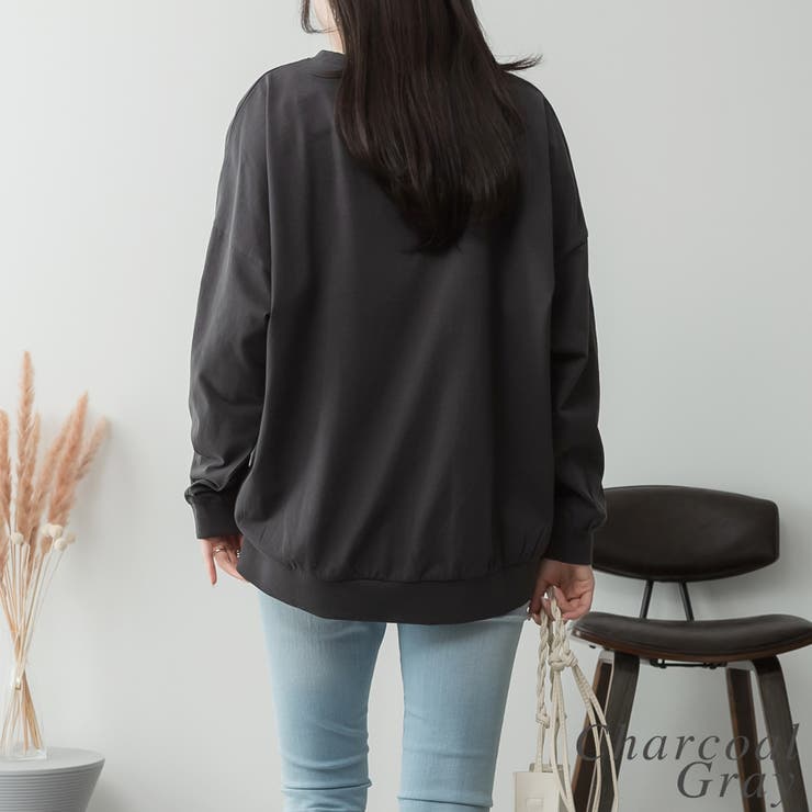 コットンゆったりロングスリーブカットソー | A.NATALY | 詳細画像7 