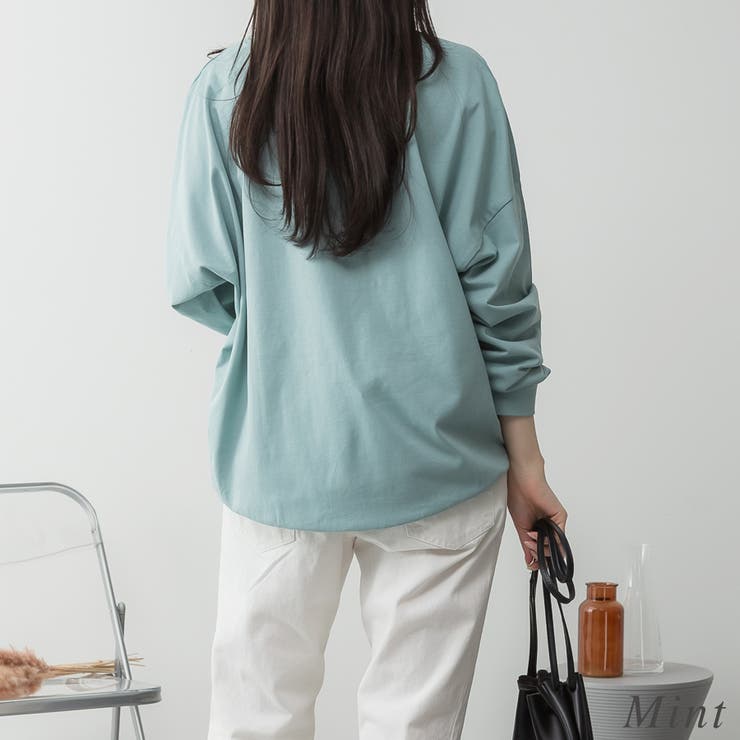 コットンゆったりロングスリーブカットソー | A.NATALY | 詳細画像3 