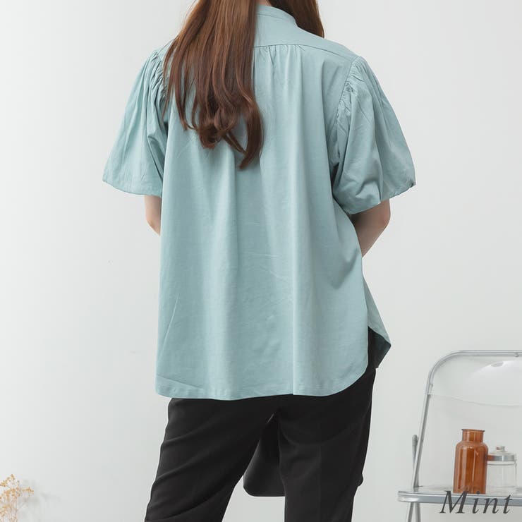 ブラウス風パフスリーブカットソー | A.NATALY | 詳細画像1 