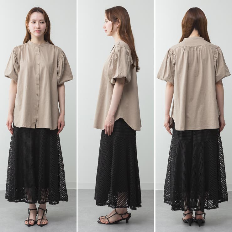 ブラウス風パフスリーブカットソー | A.NATALY | 詳細画像16 