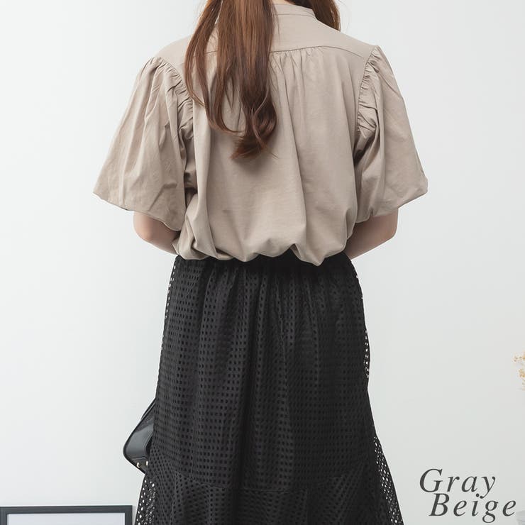 ブラウス風パフスリーブカットソー | A.NATALY | 詳細画像5 