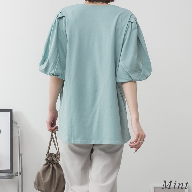 コットンパフスリーブTシャツ | A.NATALY | 詳細画像1 