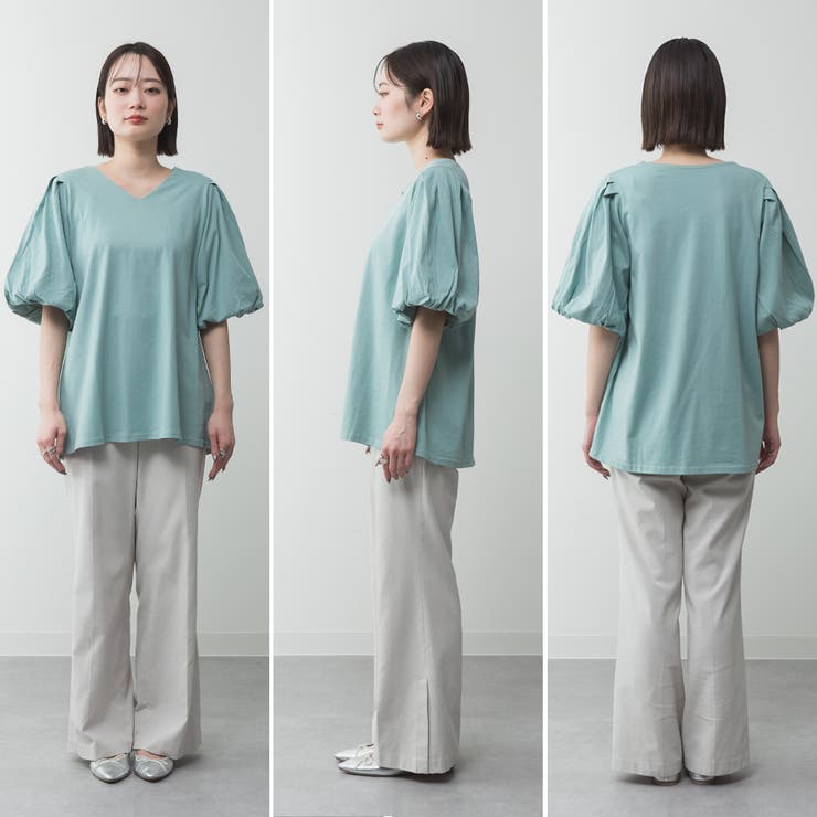 コットンパフスリーブTシャツ | A.NATALY | 詳細画像16 