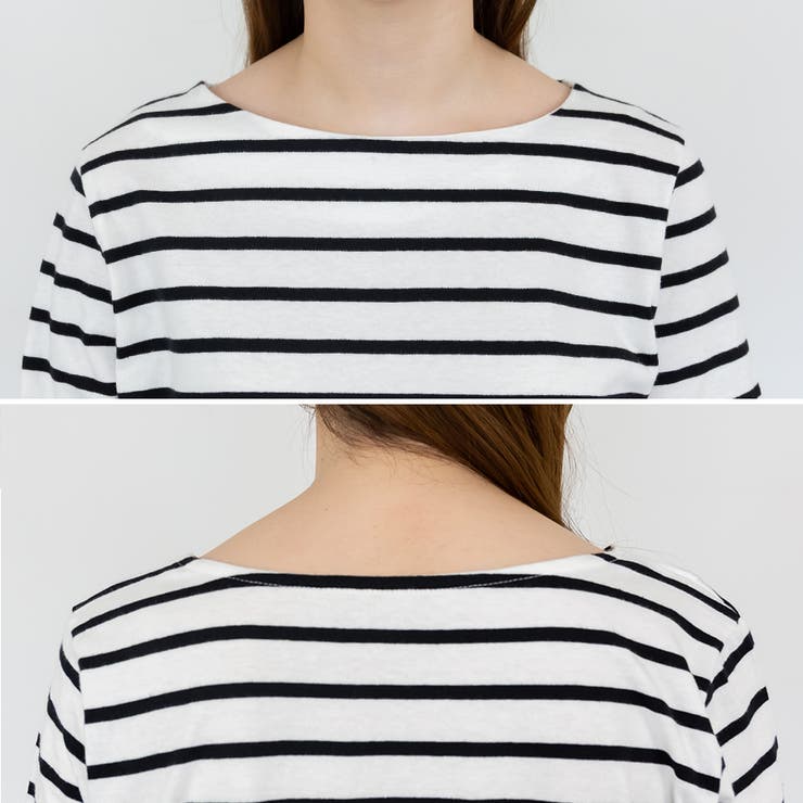 ボーダー5分袖トップス | A.NATALY | 詳細画像8 
