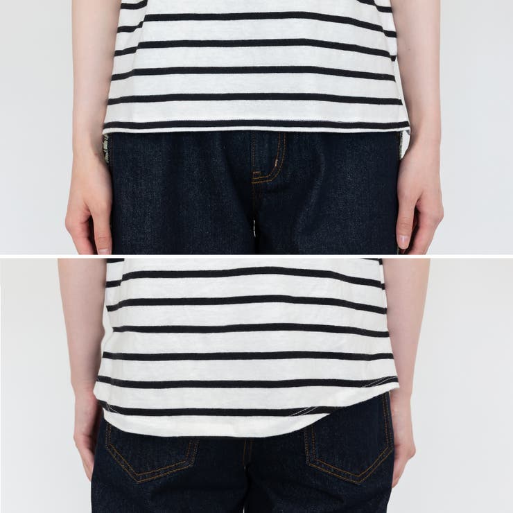 ボーダー5分袖トップス | A.NATALY | 詳細画像9 
