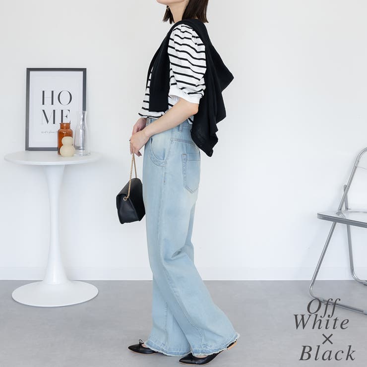 ボーダーパフスリーブトップス | A.NATALY | 詳細画像2 