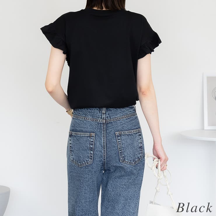 袖フレアーフレンチスリーブトップス | A.NATALY | 詳細画像9 