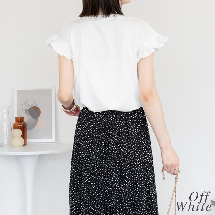 袖フレアーフレンチスリーブトップス | A.NATALY | 詳細画像3 