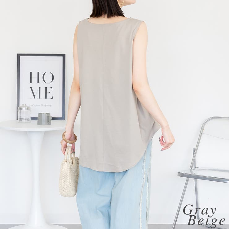 脇タックノースリーブトップス | A.NATALY | 詳細画像1 