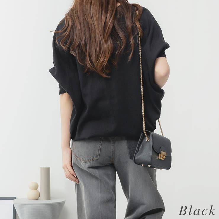 ドルマンシルエット5分袖ニット | A.NATALY | 詳細画像9 