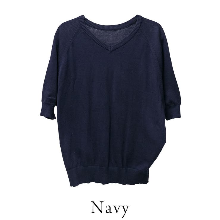 ドルマンシルエット5分袖ニット | A.NATALY | 詳細画像12 