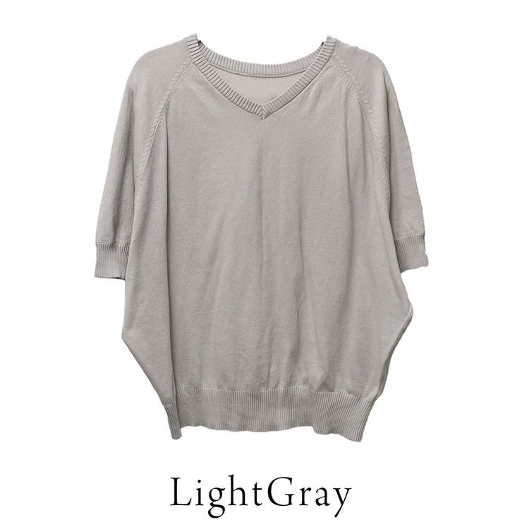 ドルマンシルエット5分袖ニット | A.NATALY | 詳細画像14 