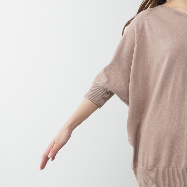 ドルマンシルエット5分袖ニット | A.NATALY | 詳細画像19 