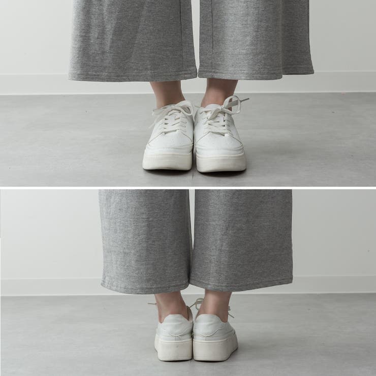 ミニ裏毛ディープVネックコットンジャンプスーツ | A.NATALY | 詳細画像17 