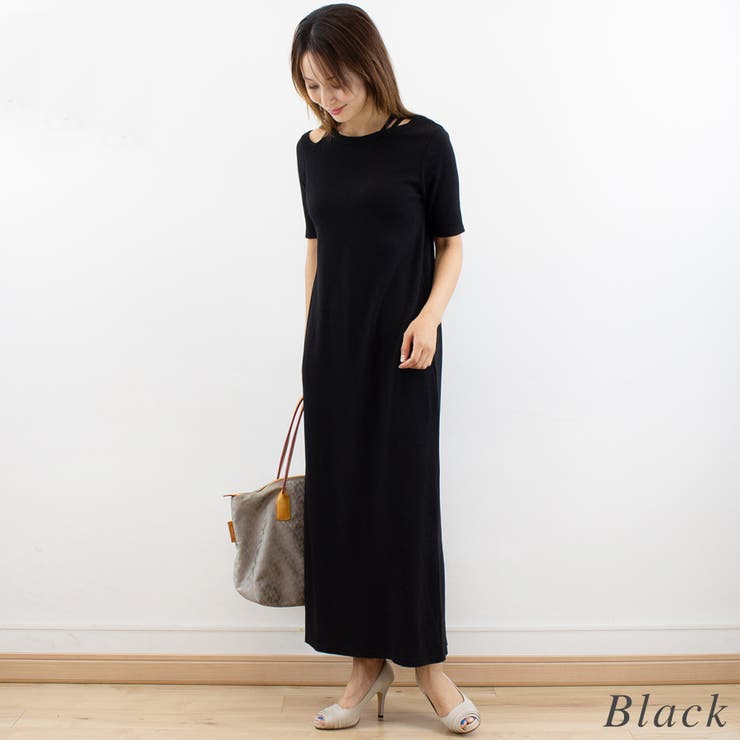 カットリブカットアウトワンピース | A.NATALY | 詳細画像1 