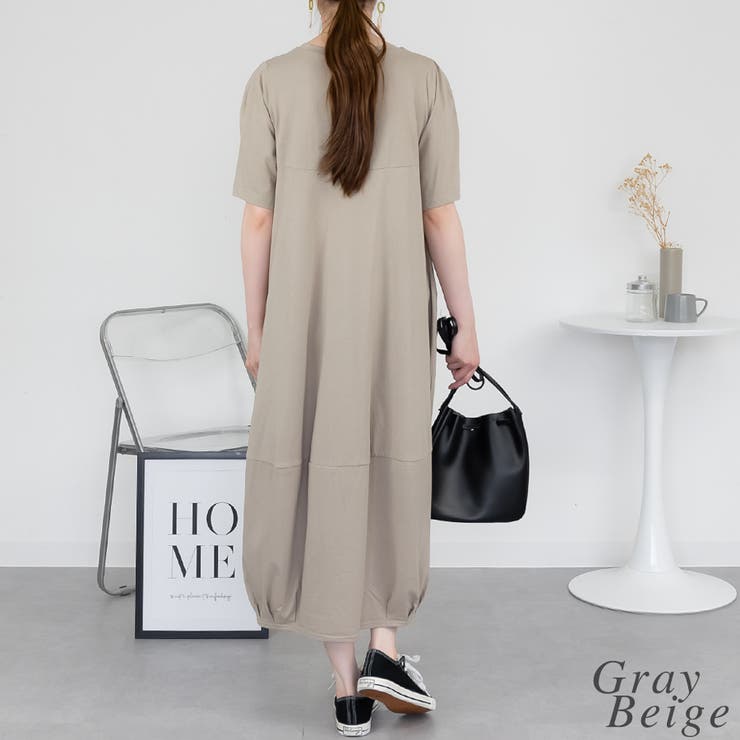 半袖バルーンロングワンピース | A.NATALY | 詳細画像1 