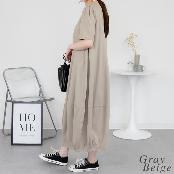 半袖バルーンロングワンピース | A.NATALY | 詳細画像2 