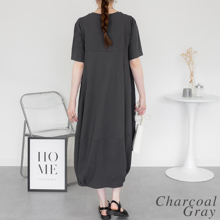 半袖バルーンロングワンピース | A.NATALY | 詳細画像4 