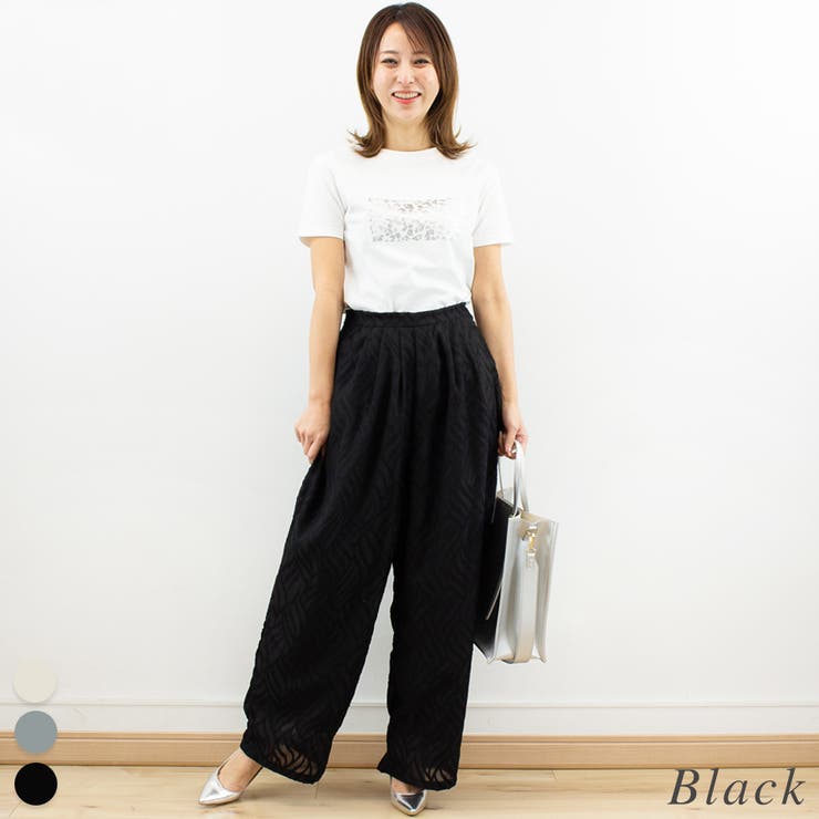 シアージャガードタックパンツ[品番：ACTW0004371]｜A.NATALY