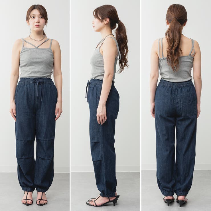 ライトオンスデニムリラックスワイドパラシュートパンツ | A.NATALY | 詳細画像10 