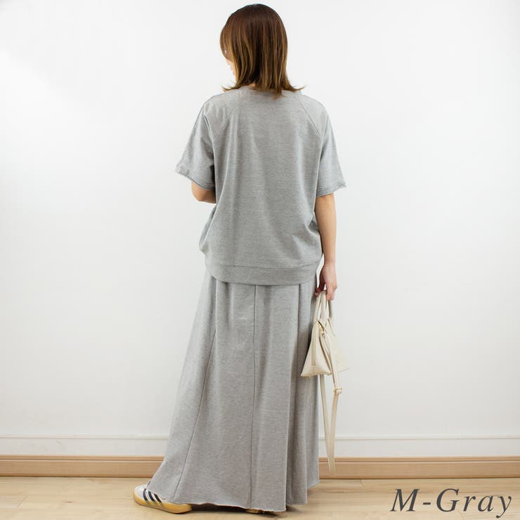 ミニ裏毛裾切りっぱなしフレアスカート | A.NATALY | 詳細画像4 