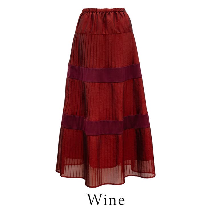 シアープリーツメッシュティアードスカート | A.NATALY | 詳細画像7 