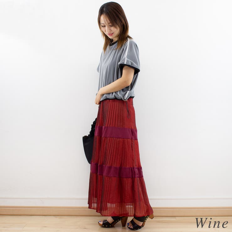 シアープリーツメッシュティアードスカート | A.NATALY | 詳細画像3 