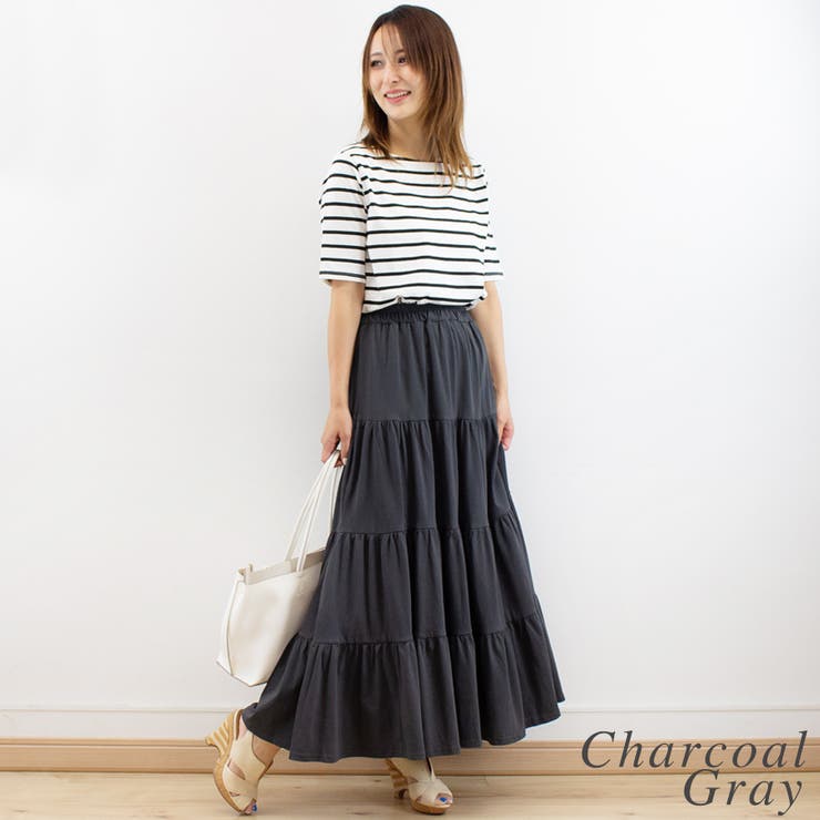 3段ティアードマキシスカート | A.NATALY | 詳細画像1 