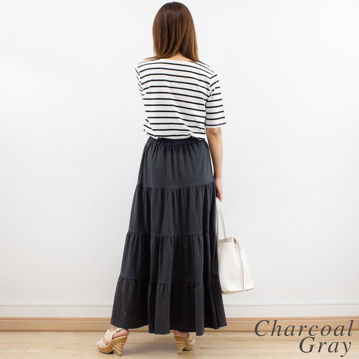 3段ティアードマキシスカート | A.NATALY | 詳細画像2 
