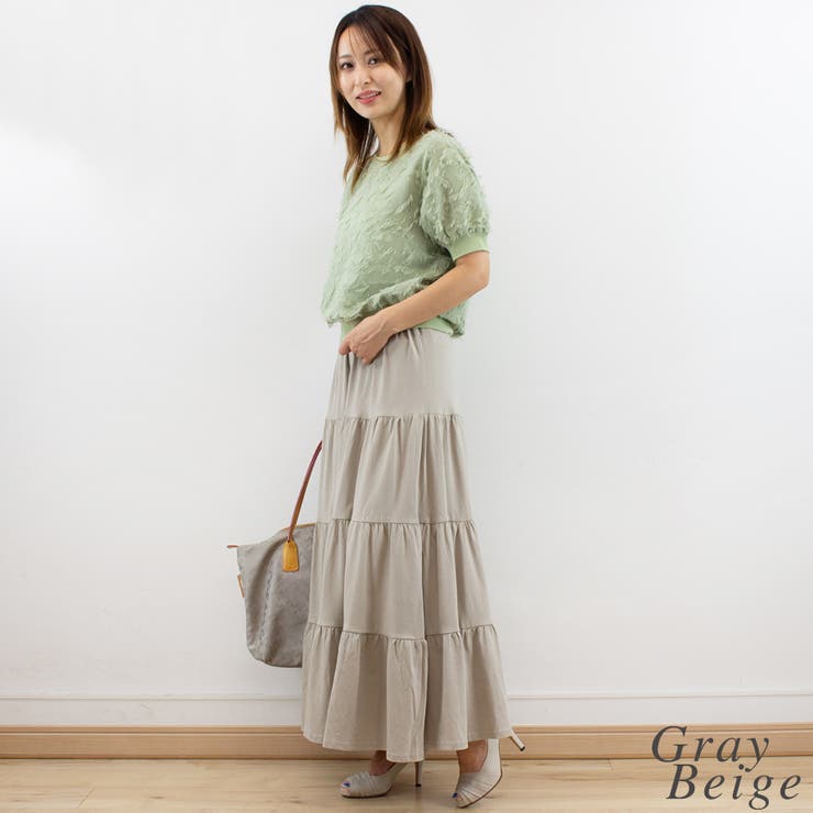 3段ティアードマキシスカート | A.NATALY | 詳細画像3 