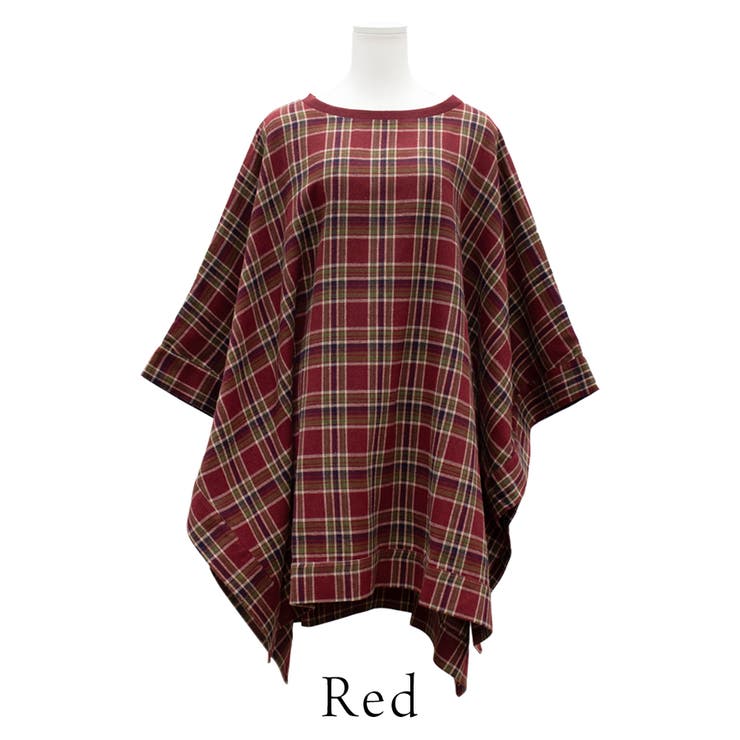 ビエラチェックポンチョ | A.NATALY | 詳細画像10 